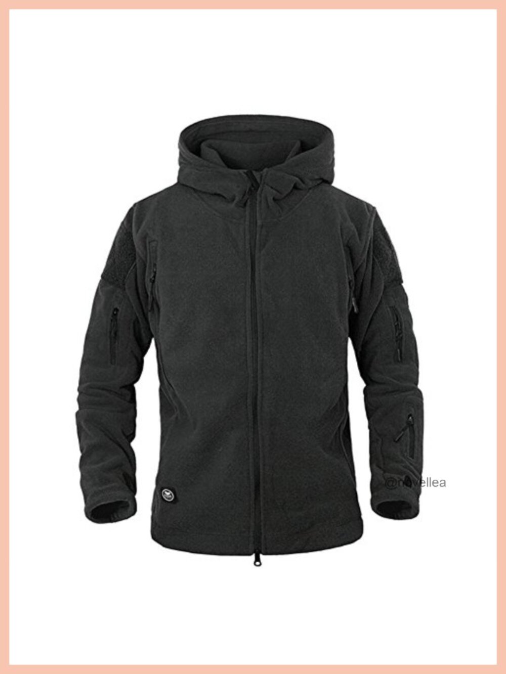 Men's Warm Military Tactical Fleece Hoodie Jacket 7 Pockets Thumbhole